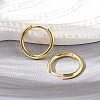Brass Huggie Hoop Earrings EJEW-K083-29G-2
