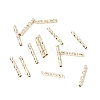 Rack Plating Brass Straight Tube Beads KK-WH0061-03A-G-1