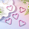 5Pcs Zinc Alloy Spring Gate Rings FIND-TA0009-73M-5