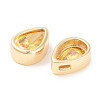 Brass Cubic Zirconia Beads KK-C051-60G-04-2