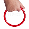 10 Pcs 5 Styles ABS Plastic Ring Shape Purse Handle AJEW-SZ0001-47-5