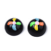 Opaque Resin Enamel Cabochons CRES-N031-010-3