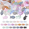 110Pcs 22 Colors Transparent Glass Beads GLAA-ME0001-35-1