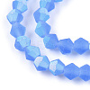 Imitate Austrian Crystal Bicone Frosted Glass Beads Strands EGLA-A039-T2mm-MB07-3