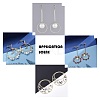 Brass Linking Rings KK-Y003-03H-G-4
