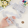 10 Yards Sparkle Polyamide Wavy Flower Lace Trim OCOR-WH20022-023B-3