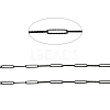 304 Stainless Steel Textured Paperclip Chains CHS-I020-03EB-2