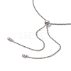 304 Stainless Steel Crystal Stone Cage Pendant Necklaces NJEW-JN04794-3