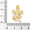 Rack Plating Brass Micro Pave Cubic Zirconia Pendants KK-Z063-24G-3