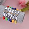 6Pcs 6 Style Polymer Clay Heishi Surfer Stretch Bracelets Set BJEW-SW00120-3
