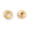 Rack Plating Brass Bead Cap KK-F827-01A-G-3