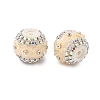 Bling Resin Rhinestone Flower Beads LS-OACR-D310-01P-C-1