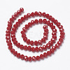 Opaque Solid Color Glass Beads Strands X-EGLA-A034-P6mm-D02-2