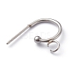 304 Stainless Steel Half Hoop Earrings STAS-Z028-B02-P-3