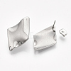 Non-Tarnish 304 Stainless Steel Stud Earring Findings X-STAS-S079-56B-1