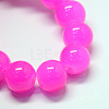 Baking Paint Imitation Jade Glass Round Bead Strands DGLA-Q021-4mm-28-2