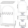 Transparent Acrylic Earring Display Stands ODIS-WH0025-62-2