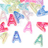 20Pcs UV Plating Transparent Acrylic European Beads OACR-TADJ0001-19A-2