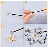 Alloy and Brass Pin Keepers Locking Clasps TOOL-WH0059-082B-P-3