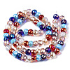 Electroplate Glass Beads Strands X-EGLA-Q125-006-2