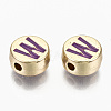 Alloy Enamel Beads X-ENAM-S122-029W-RS-2