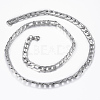 Non-Tarnish Trendy Men's Figaro Chain Necklaces NJEW-L450-06E-2