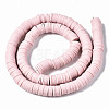 Handmade Polymer Clay Beads Strands CLAY-R089-8mm-145-3