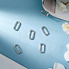 6Pcs Stainless Steel Spring Gate Rings STAS-BBC0008-34B-4