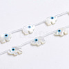 Natural White Shell Mother of Pearl Shell Beads X-SSHEL-L017-007-1