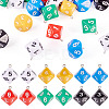 24Pcs 6 Colors Acrylic Pendants OACR-TA0003-74-1