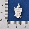925 Sterling Silver Owl Charms LS-STER-G045-14S-3