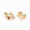 Brass Micro Pave Chocolate Cubic Zirconia Charms KK-N231-240-NF-2