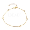 Brass Cable Chain Anklets AJEW-AN00331-1