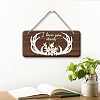 Natural Wood Hanging Wall Decorations HJEW-WH0015-005-5