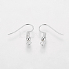 Grade A Silver Color Plated Iron Earring Hooks X-EC135-S-NF-2