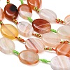 Natural Banded Agate Beads Strands G-A321-E03-01B-3