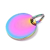 Ion Plating(IP) 304 Stainless Steel Pendants STAS-I311-32C-RC-2