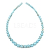 Synthetic Turquoise and Sea Shell Assembled Graduated Beads Strands GG-CBA2AE1-A07-D-4