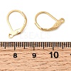 Brass Leverback Earring Findings KK-P340-20A-G-3