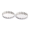 Non-Tarnish 304 Stainless Steel Cabochon Settings STAS-Y001-07B-P-2