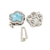 Rack Plating Brass Micro Pave Cubic Zirconia & Shell & Enamel Box Clasps KK-S373-02P-2