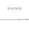 Anti-Tarnish Rhodium Plated 925 Sterling Silver Flat Round Link Chains STER-NH0001-27A-P-2