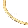 Ion Plating(IP) 304 Stainless Steel Herringbone Chain Necklace for Men Women X-NJEW-E076-04B-G-2