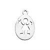 Non-Tarnish 201 Stainless Steel Pendants STAS-Q201-T427-1