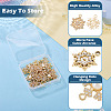 36Pcs 6 Styles Alloy Micro Pave Clear Cubic Zirconia Snowflake Pendants FIND-TA0009-86-5