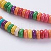 Synthetic Turquoise Beads Strands G-E456-33G-3X6mm-3