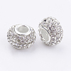Grade A Rhinestone European Beads LS-CPDL-H001-7-2