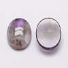 Oval Natural Amethyst Cabochons G-K020-25x18mm-03-2