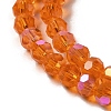 Electroplate Transparent Glass Beads Strands EGLA-A035-T4mm-L05-3