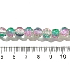Crackle Glass Beads Strands X1-CCG-C002-8mm-07-4